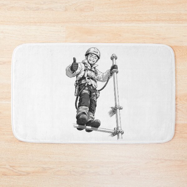 Item preview, Scaffold Builder Thumbs Up Manga Illustration designed and sold by WildHorizonArtDk.
