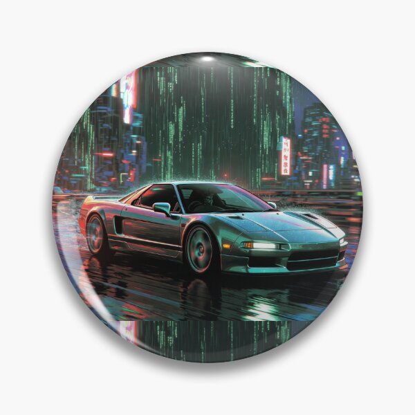 Item preview, silver Honda NSX Cyberpunk Digital Rain Drift designed and sold by K-BOSS.