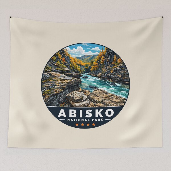 Item preview, Abisko National Park Sweden Northern Lights Mountain Landscape | Scandinavian Nature Design designed and sold by Gideon Emmerich.
