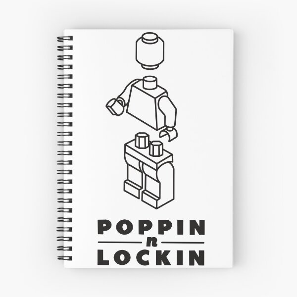 Item preview, Brick Mini Figure art - Poppin & lockin designed and sold by aziza-doodles.