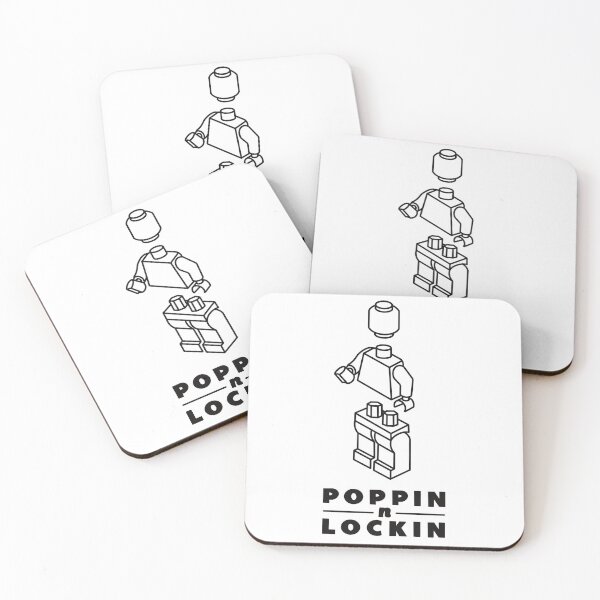 Item preview, Brick Mini Figure art - Poppin & lockin designed and sold by aziza-doodles.