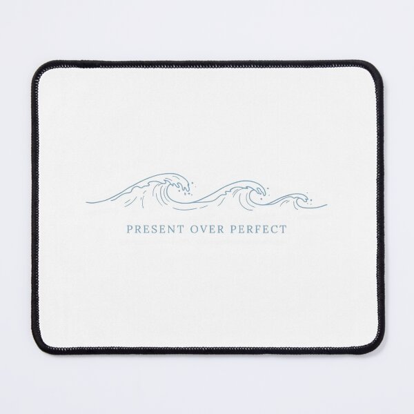 Item preview, Present Over Perfect – Fine Line Wave Art designed and sold by lyssalynnesmith.