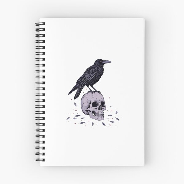 Item preview, Raven Skull Gothic Illustration Design designed and sold by Oddifys.