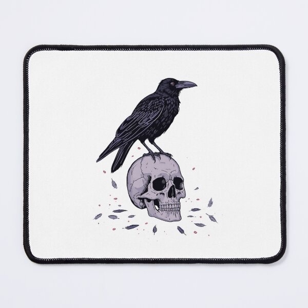 Item preview, Raven Skull Gothic Illustration Design designed and sold by Oddifys.