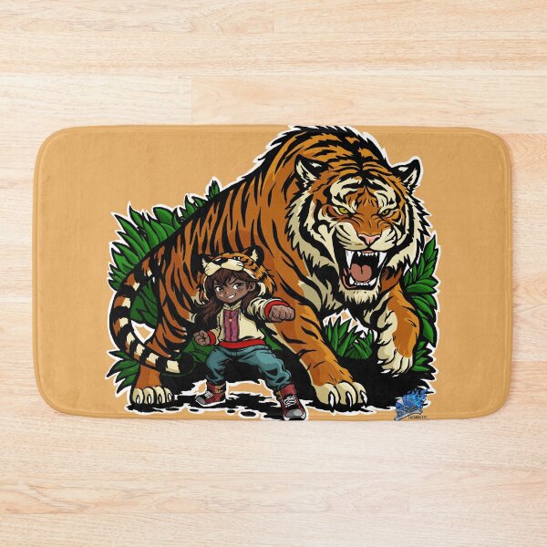 Item preview, Isha and Palan - Chibi Girl and Royal Bengal Tiger Guardian designed and sold by Lazarusltd.