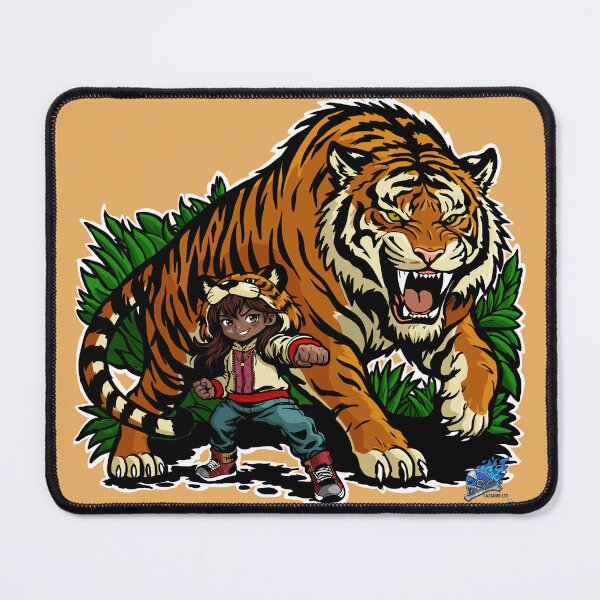 Item preview, Isha and Palan - Chibi Girl and Royal Bengal Tiger Guardian designed and sold by Lazarusltd.