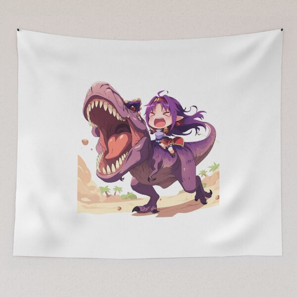 Item preview, Yuuki Sword Art Online Chibi Purple Dinosaur Adventure designed and sold by Dashsopaner.