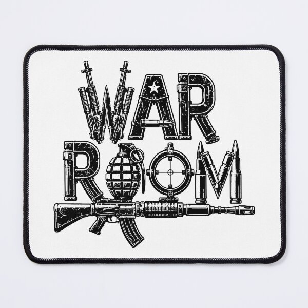 Item preview, War Room Military Typography Tactical Strategy Vintage Graphic designed and sold by Abidel.