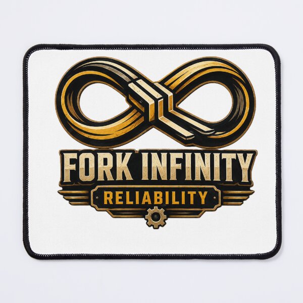 Item preview, Fork Infinity Reliability Warehouse Logo designed and sold by RetroNibylander.