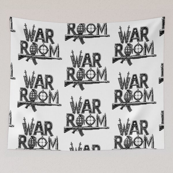 Item preview, War Room Military Typography Tactical Strategy Vintage Graphic designed and sold by Abidel.