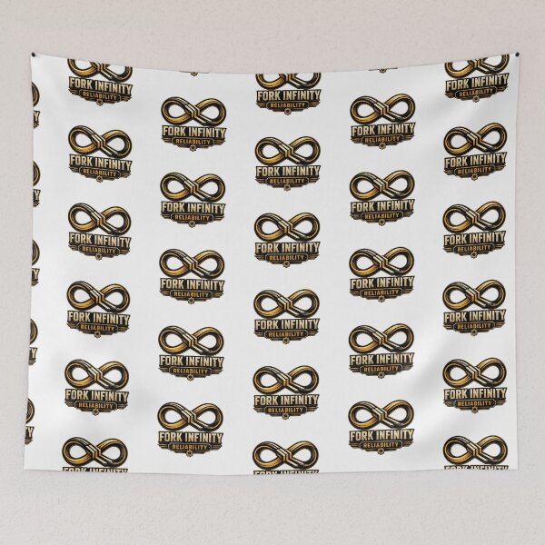 Item preview, Fork Infinity Reliability Warehouse Logo designed and sold by RetroNibylander.
