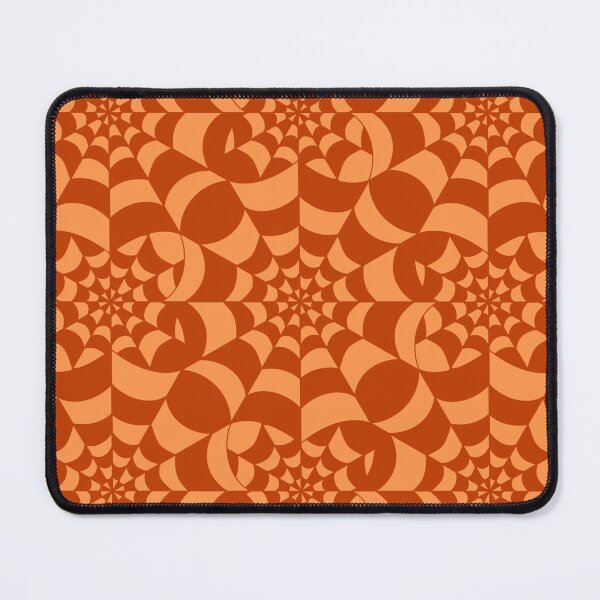 Item preview, Mesmerising Web - Orange Spider Web Halloween Pattern designed and sold by BlackthornDsign.