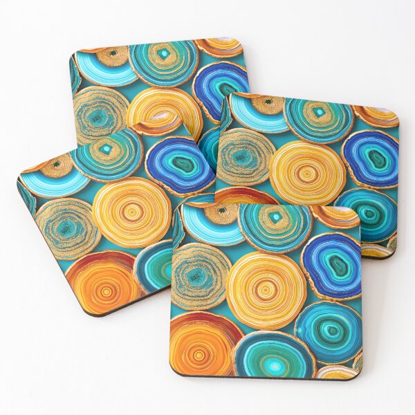 Item preview, Fantasy Geode-Style Vibrantly Colorful Abstract Designs Pattern designed and sold by DEC02.