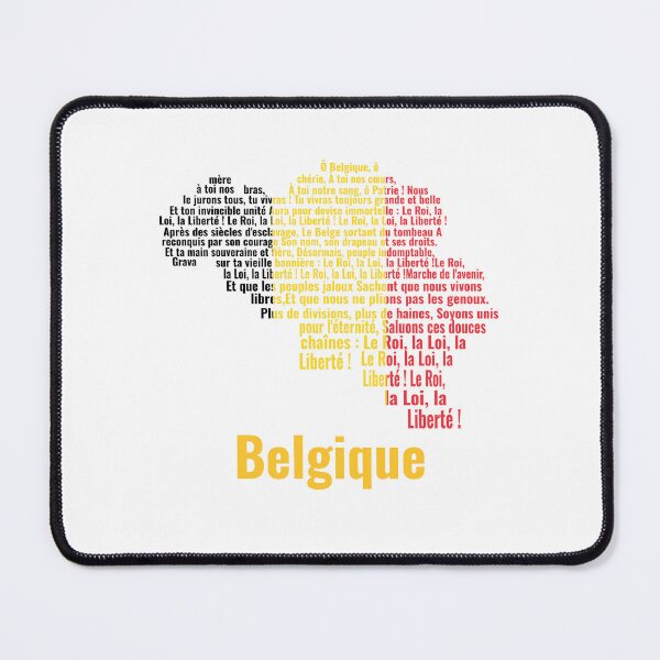 Item preview, Belgique (Anthem, Flag and Typographic Map) designed and sold by JR78.