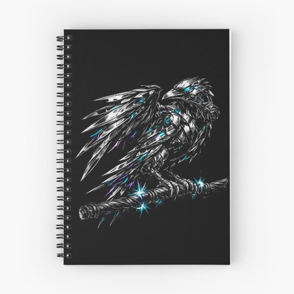 Item preview, Cyber Raven Mecha Gothic Crow Nevermore Logging In designed and sold by liamquynh34.