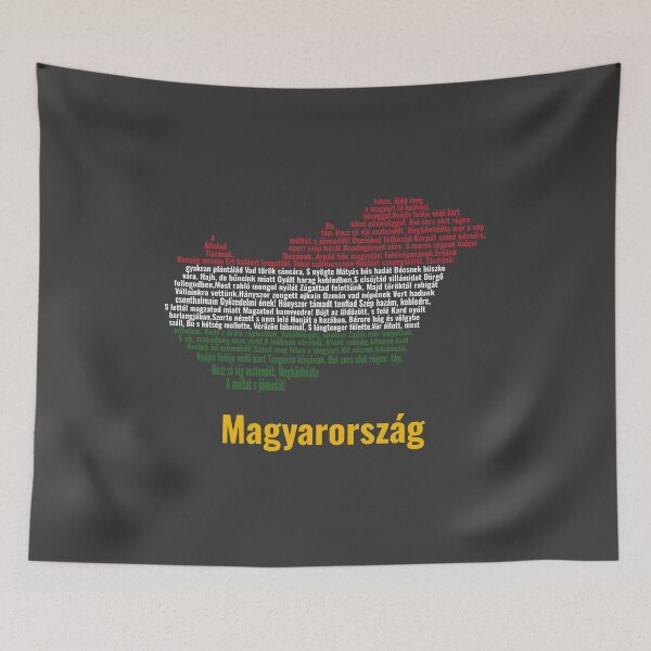 Item preview, Magyarország (Anthem, Flag and Typographic Map) designed and sold by JR78.