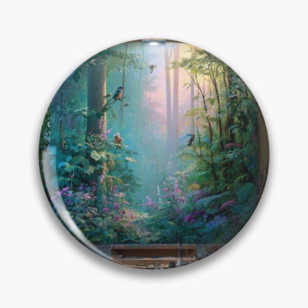 Item preview, Painting forest designed and sold by bubblyrainbow.