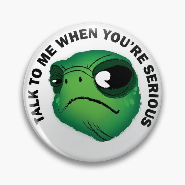 Item preview, "Talk to me when you're serious" grumpy turtle designed and sold by lof-designs.