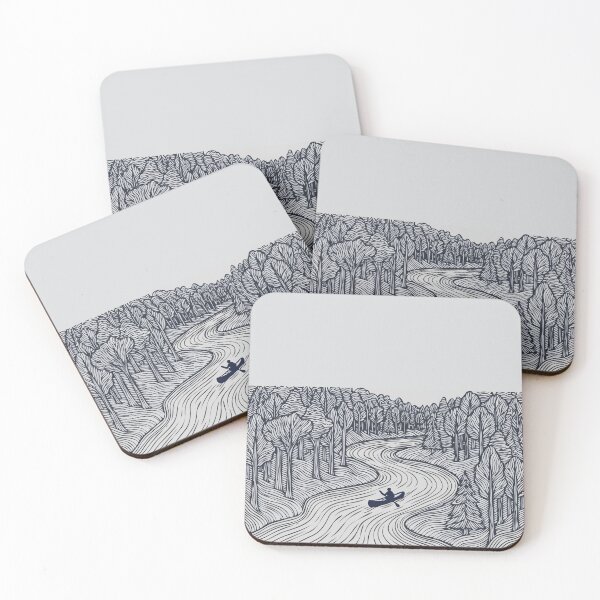 Item preview, Paddling Forest River designed and sold by Gkinoki.