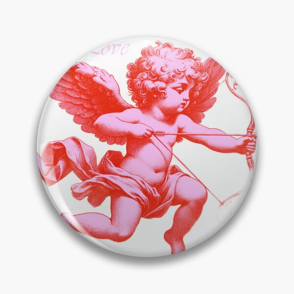 Item preview, Dangerous Love Pink Cupid Cherub Graphic designed and sold by Koussgh.