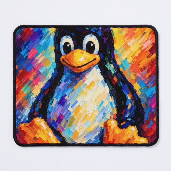 Item preview, Vibrant Tux Linux designed and sold by BrunoLinuxArt.