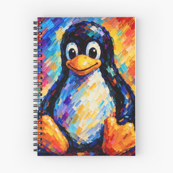 Item preview, Vibrant Tux Linux designed and sold by BrunoLinuxArt.