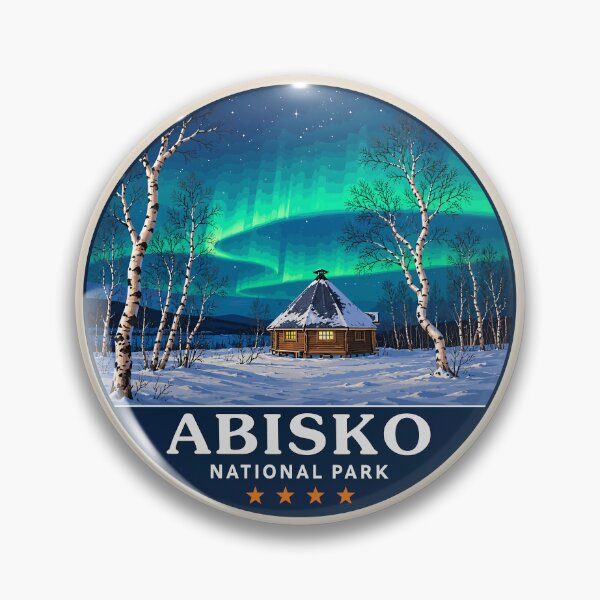 Item preview, Abisko National Park Sweden Northern Lights Mountain Landscape designed and sold by Gideon Emmerich.