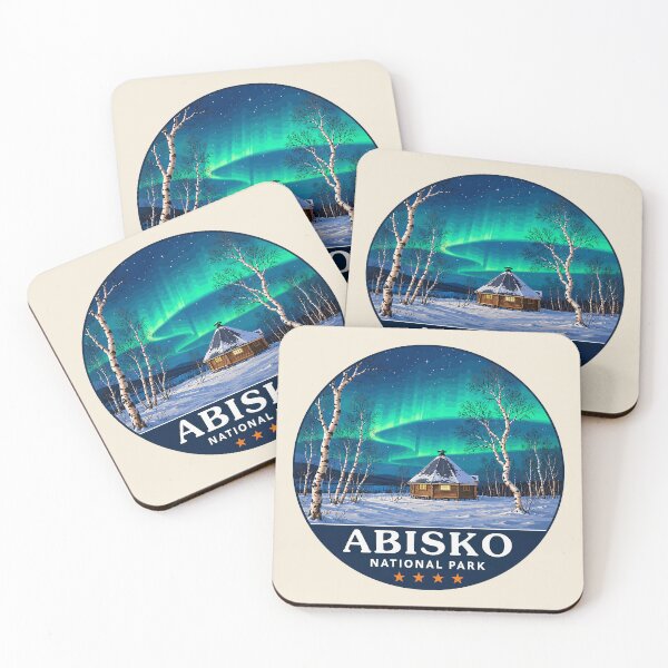 Item preview, Abisko National Park Sweden Northern Lights Mountain Landscape designed and sold by Gideon Emmerich.