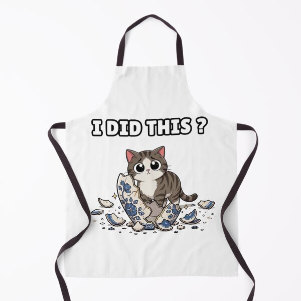 Item preview, Funny Cat Breaking Blue Porcelain Vase Kitten Meme designed and sold by BellabdO.