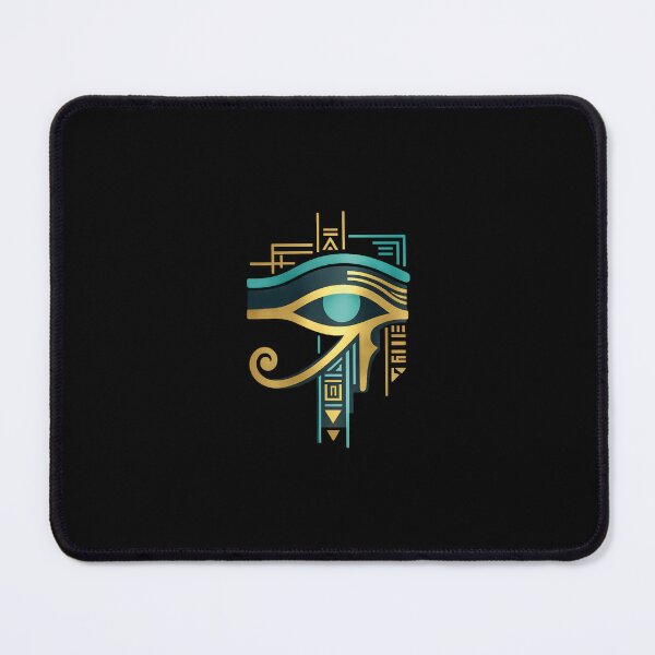 Item preview, Gold and Teal Egyptian Eye of Horus designed and sold by 3ala-Kefak.