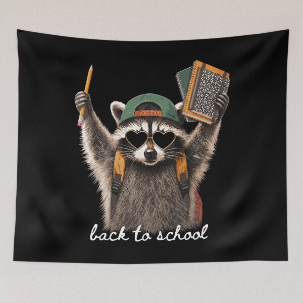 Item preview, Raccoon Back To School Cool designed and sold by DamianRoy88.