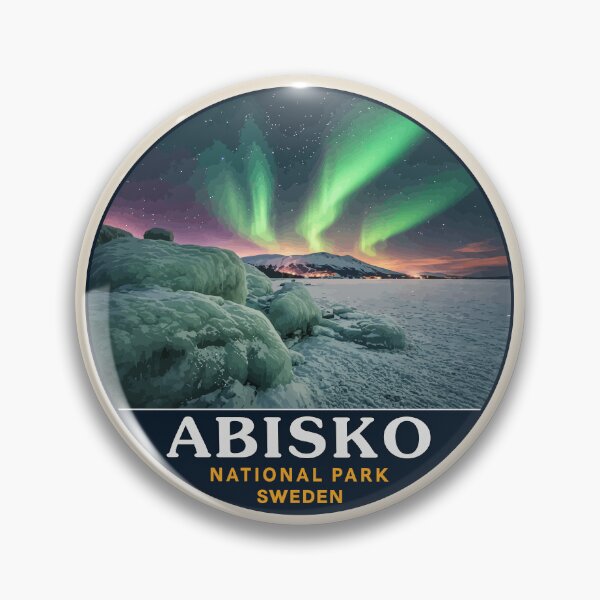 Item preview, Abisko National Park Sweden Northern Lights Mountain Landscape designed and sold by Gideon Emmerich.