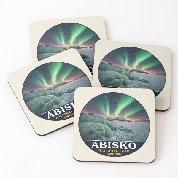 Item preview, Abisko National Park Sweden Northern Lights Mountain Landscape designed and sold by Gideon Emmerich.