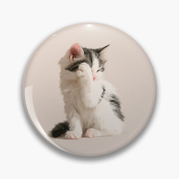 Item preview, Grooming Kitten designed and sold by bubblyrainbow.