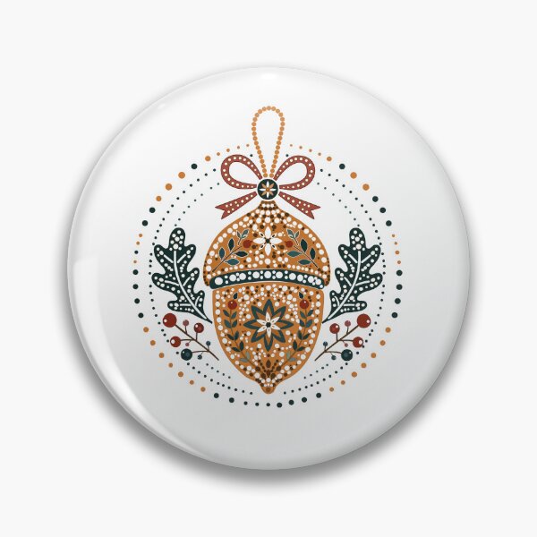 Item preview, Scandinavian Folk Art Acorn Christmas Ornament designed and sold by Lannanun.