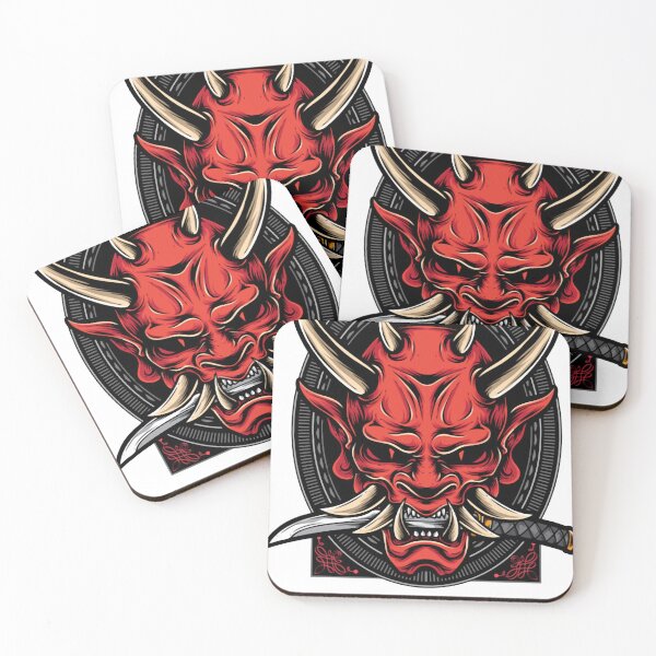 Item preview, Crimson Oni Warrior Mask  designed and sold by CletaTrainor.