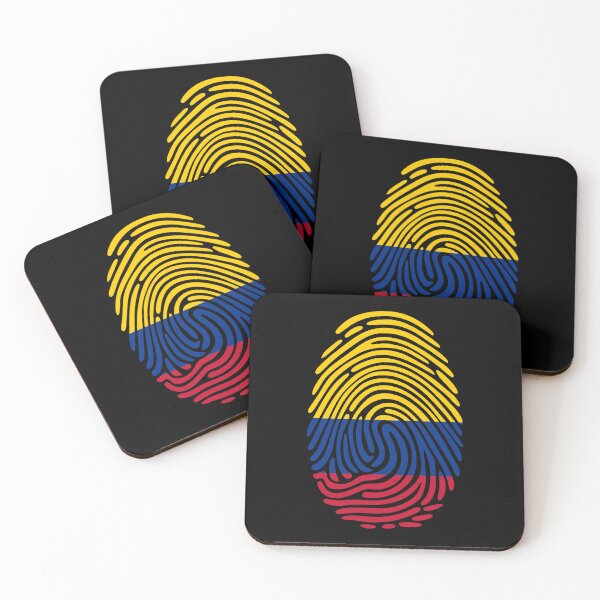 Item preview, Colombia Flag Fingerprint Identity | Colombian DNA Heritage Graphic designed and sold by NTGUILTY.