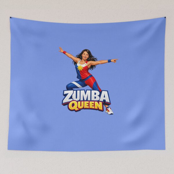 Item preview, Zumba Queen – Filipino Flag Dance Fitness  designed and sold by FlipFlopTeesCo.
