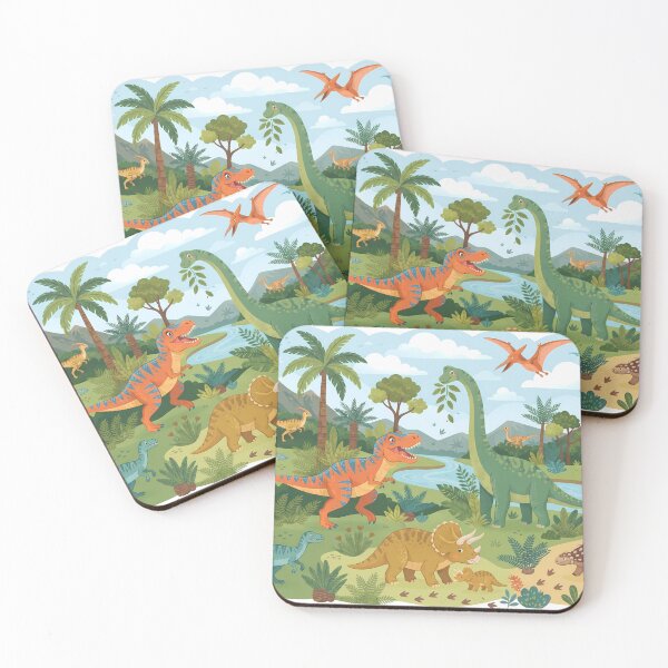 Item preview, Cool Rex Dinosaur World Jurassic Landscape Art designed and sold by ART ATTACK ZONE.