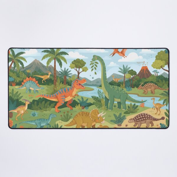 Item preview, Cool Rex Dinosaur World Jurassic Landscape Art designed and sold by ART ATTACK ZONE.