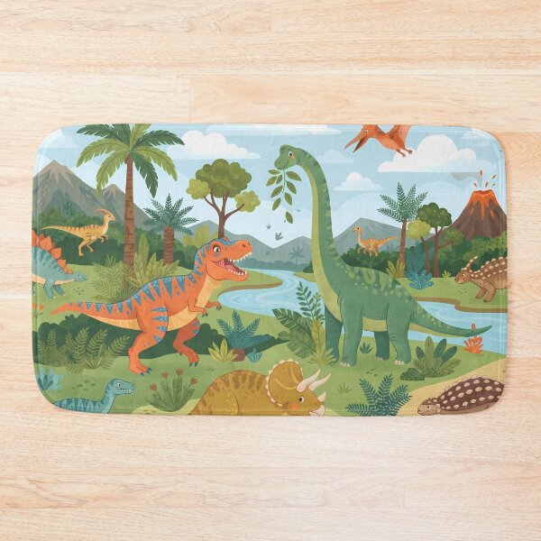 Item preview, Cool Rex Dinosaur World Jurassic Landscape Art designed and sold by ART ATTACK ZONE.
