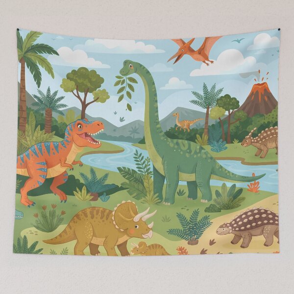 Item preview, Cool Rex Dinosaur World Jurassic Landscape Art designed and sold by ART ATTACK ZONE.