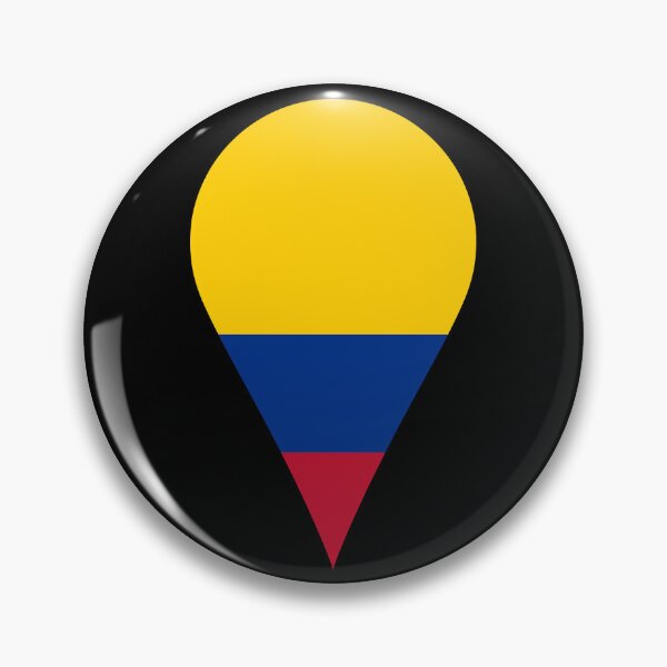 Item preview, Colombia Flag Location Pin Map Marker | Colombian Destination GPS Icon designed and sold by NTGUILTY.