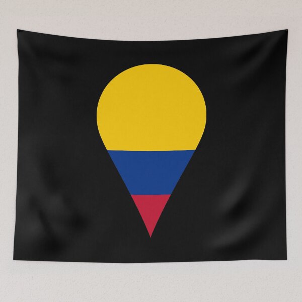 Item preview, Colombia Flag Location Pin Map Marker | Colombian Destination GPS Icon designed and sold by NTGUILTY.