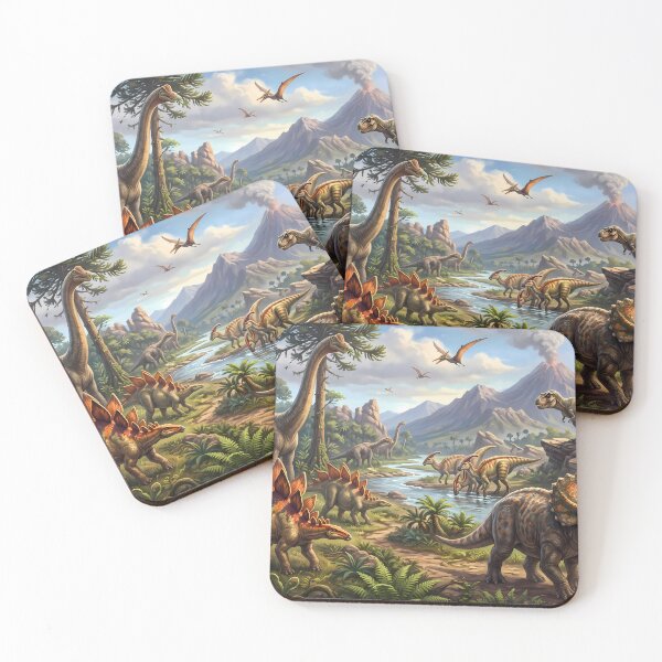 Item preview, Chill Rex Dinosaur World Jurassic Landscape Art designed and sold by ART ATTACK ZONE.