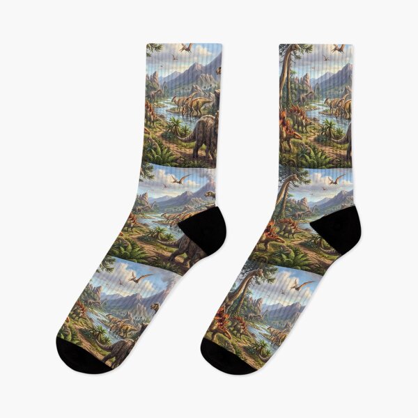 Item preview, Chill Rex Dinosaur World Jurassic Landscape Art designed and sold by ART ATTACK ZONE.