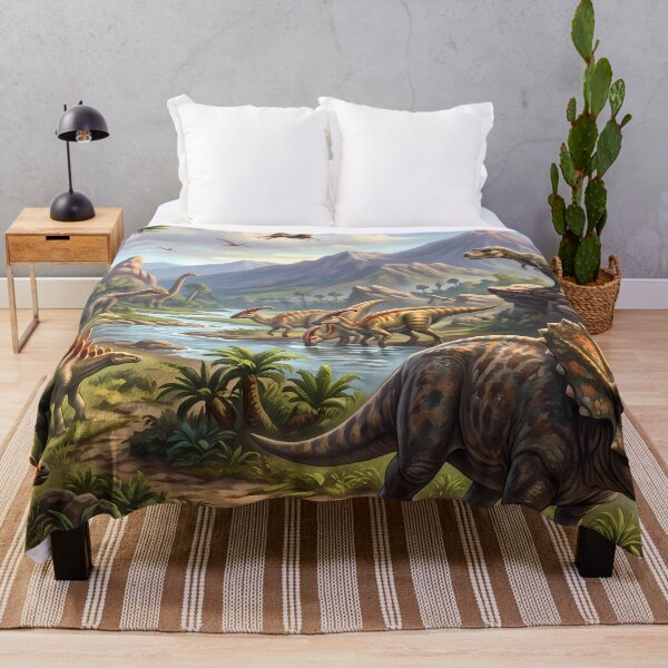 Item preview, Chill Rex Dinosaur World Jurassic Landscape Art designed and sold by ART ATTACK ZONE.