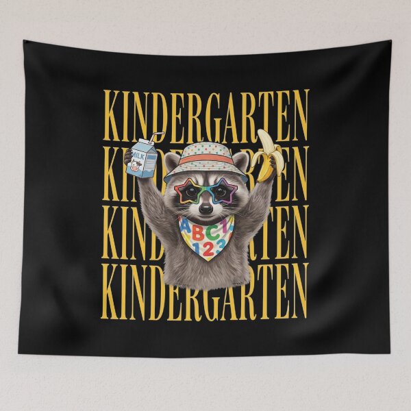 Item preview, Raccoon Kindergarten Back To School Funny designed and sold by DamianRoy88.