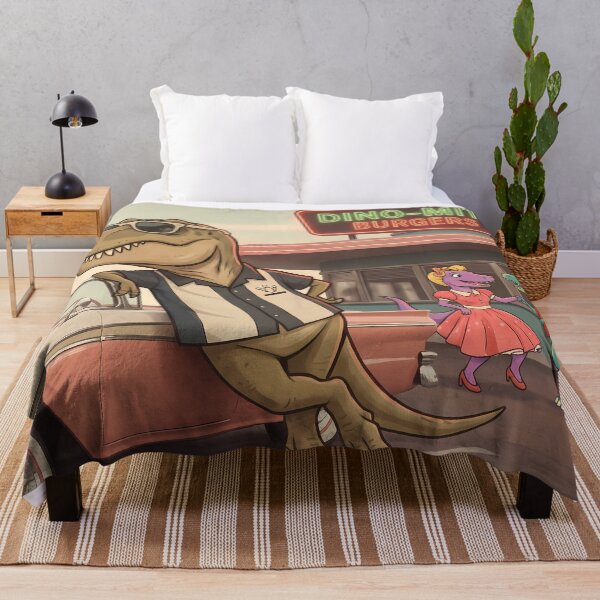 Item preview, Burger Rex Dinosaur World Jurassic Landscape Art designed and sold by ART ATTACK ZONE.
