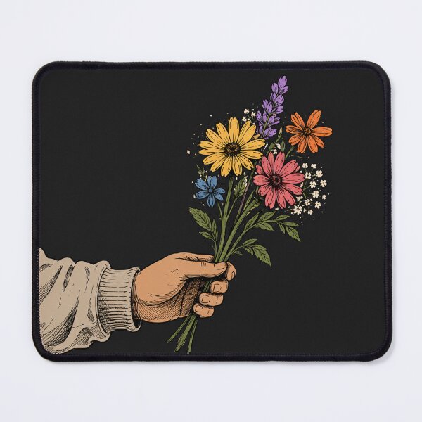 Item preview, Person holding a variety of flowers designed and sold by DivineSkies.